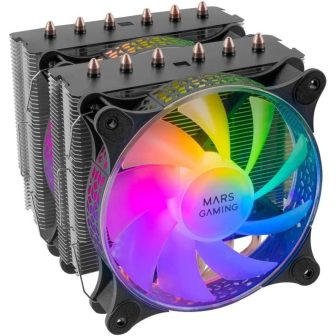 Dissipador de CPU Mars Gaming, Refrigeração de Dupla Torre, 6…