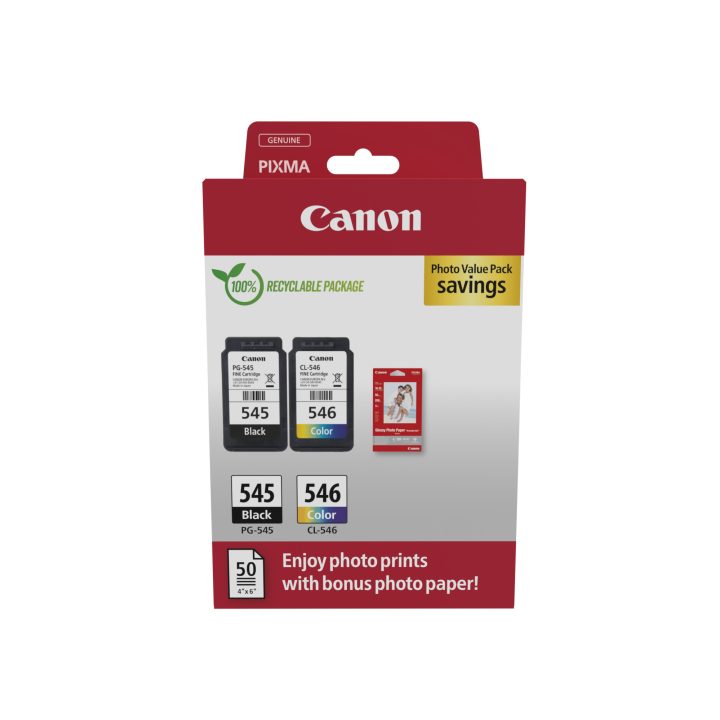 Canon 8287B008 Ink Cartridge 2 piece(s) Original Black, Cyan…
