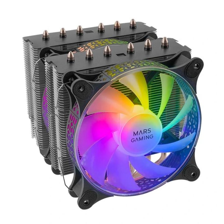 Dissipador de CPU Mars Gaming, Refrigeração de Dupla Torre, 6…