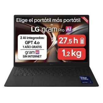 Portátil LG gram Pro 16ZD90U-G U7-355-32GB-SSD 512GB-16 polegadas -…