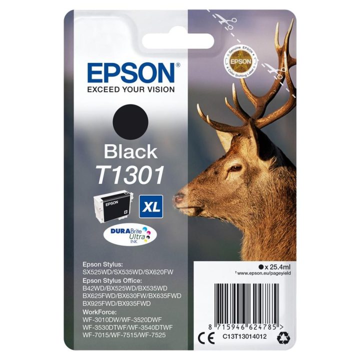 Epson Stag Black Ink T1301 DURABrite Ultra Deer