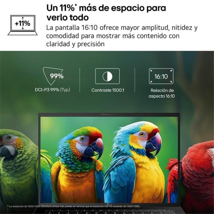 Portátil LG gram Pro 16ZD90U-G U7-355-32GB-SSD 512GB-16 polegadas -…