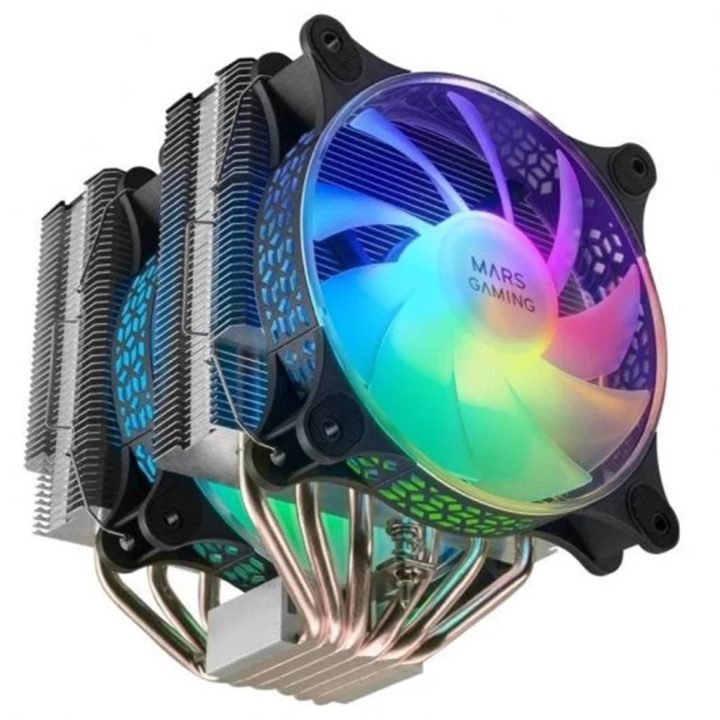Mars Gaming CPU Cooler, Dual Tower Cooling, 6 HCT Heatpipes, 300 W…