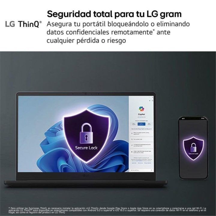 Portátil LG gram Pro 16ZD90U-G U7-355-32GB-SSD 512GB-16 polegadas -…