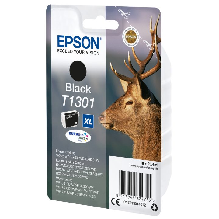 Epson Stag Black Ink T1301 DURABrite Ultra Deer