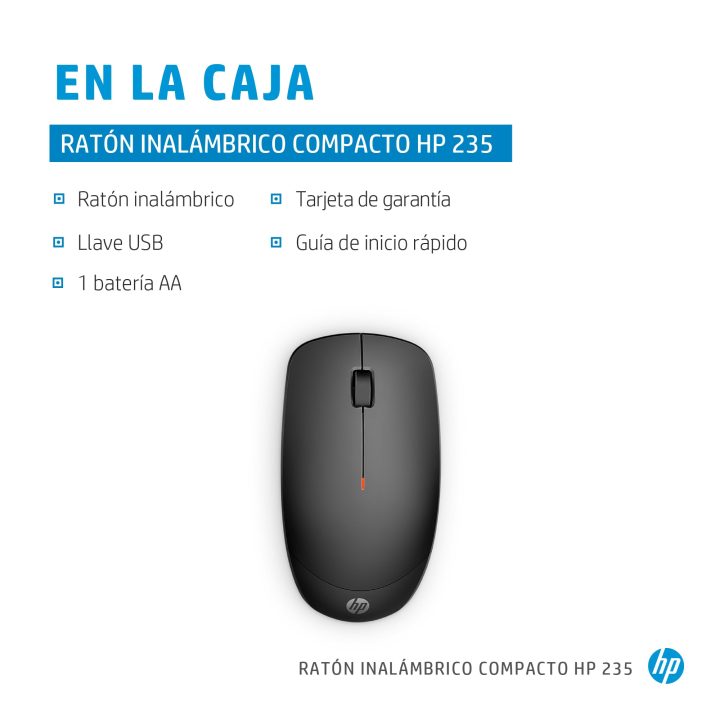 HP Ratón sem fios compacto 235