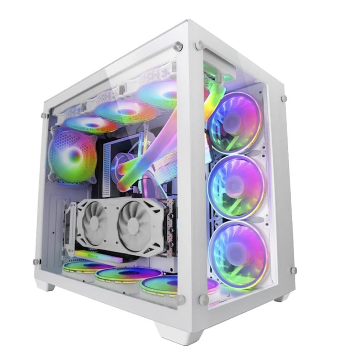 Mars Gaming Torre Gaming Custom XXL E-ATX, Janela de Vidro Temperado…