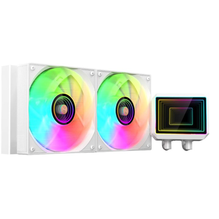 Mars Gaming ML-TWO240W All-in-One Liquid CPU Cooler 12 cm White 1…