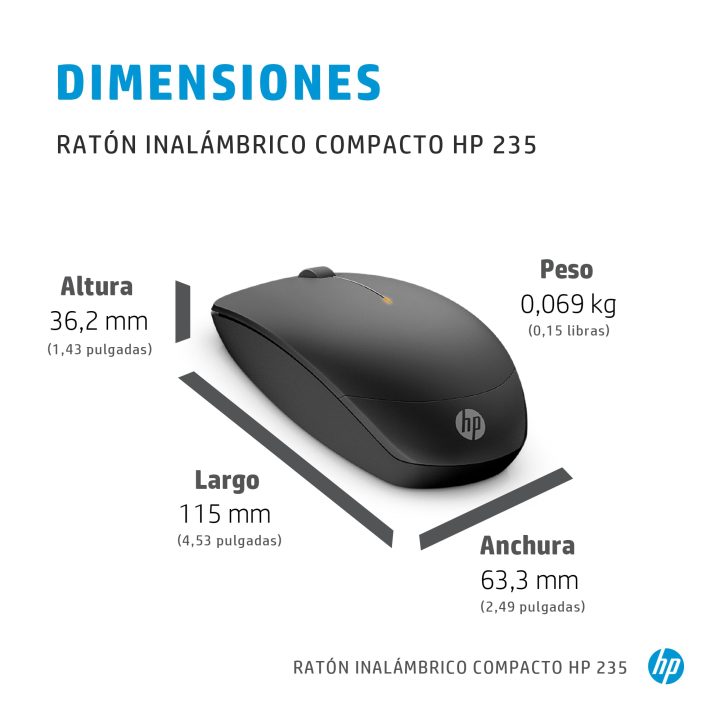 HP Compact Wireless Mouse 235