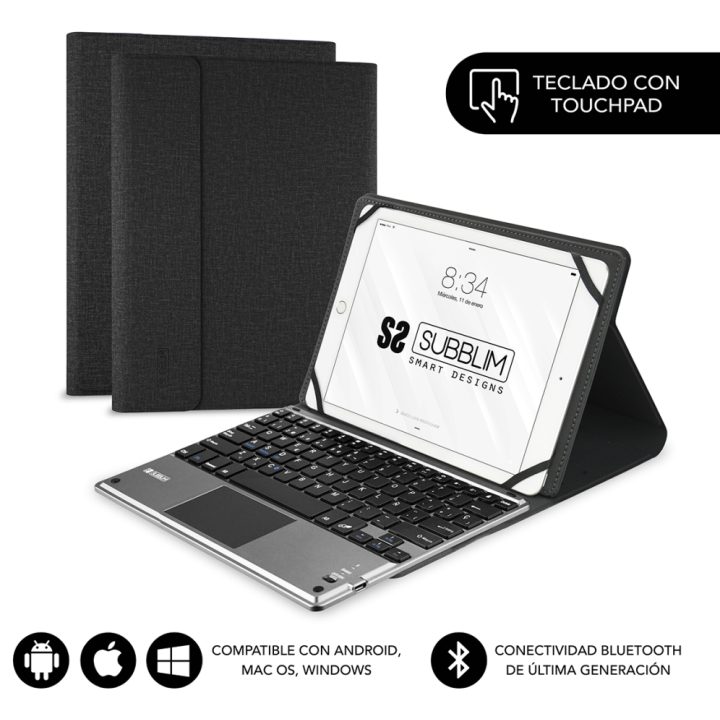 Subblim Keyboard Case KEYTAB PRO BLUETOOTH 10.1" TOUCHPAD Black…