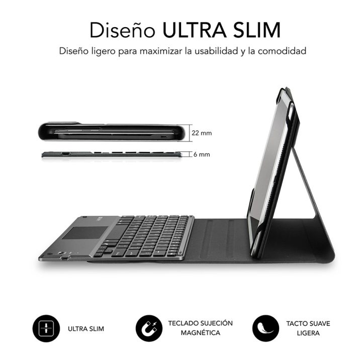 Subblim Keyboard Case KEYTAB PRO BLUETOOTH 10.1" TOUCHPAD Black…