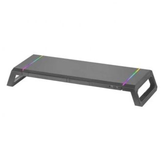 Mars Gaming MGS-ONE Black, RGB Chroma Monitor Stand, Adjustable Size…
