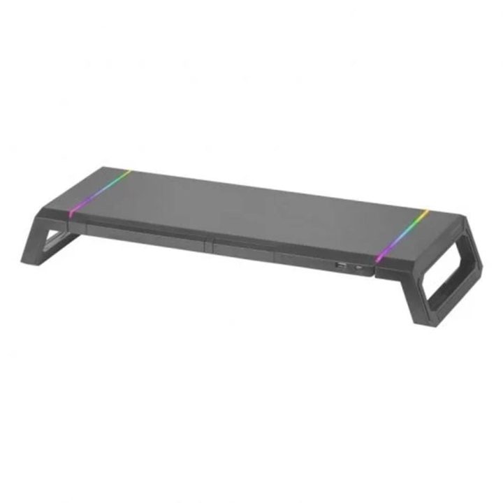 Mars Gaming MGS-ONE Black, RGB Chroma Monitor Stand, Adjustable Size…