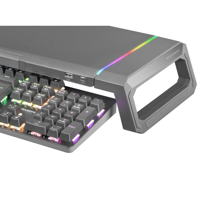 Mars Gaming MGS-ONE Negro, Soporte Monitor RGB Chroma, Tamaño…