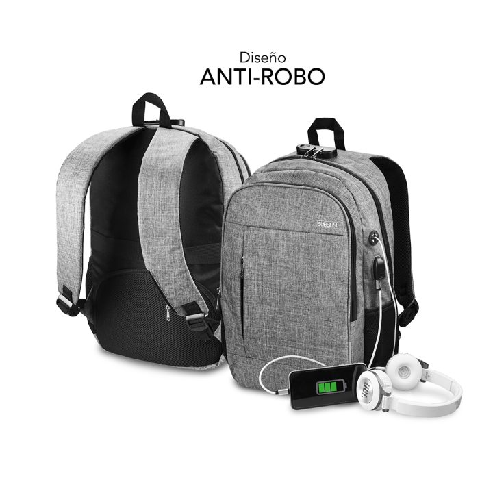 Subblim Urban Lock Backpack 16" Gray (SUB-BP-1UL0001)