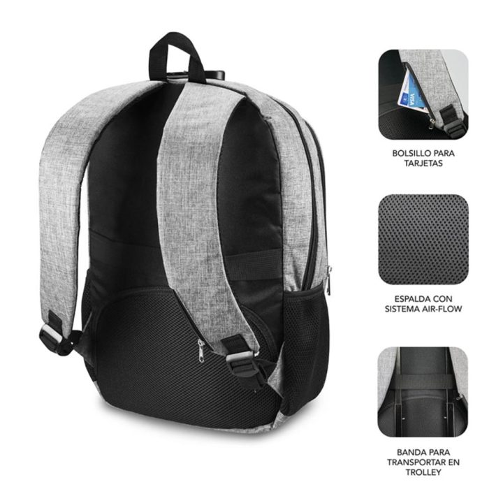 Subblim Urban Lock Backpack 16" Gray (SUB-BP-1UL0001)