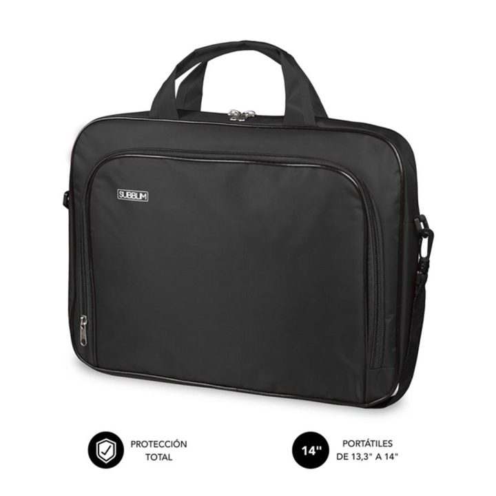 Maleta Subblim Oxford para portátil 13,3 polegadas-14 polegadas preto…