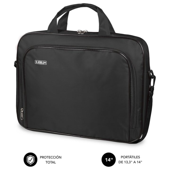 Maleta Subblim Oxford para portátil 13,3 polegadas-14 polegadas preto…