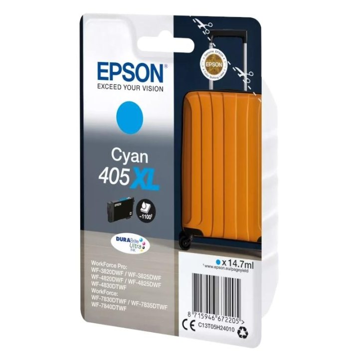 Epson Singlepack Cyan 405XL DURABrite Ultra Ink