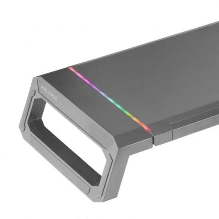 Mars Gaming MGS-ONE Black, RGB Chroma Monitor Stand, Adjustable Size…