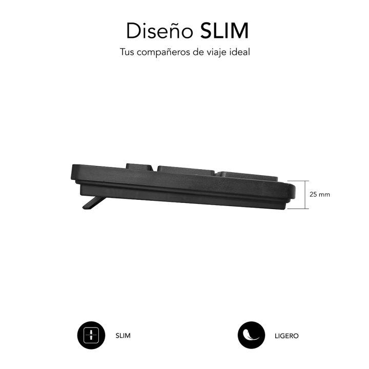 Teclado Subblim subkbc-0SSK50 Cabo USB Completo (100%)