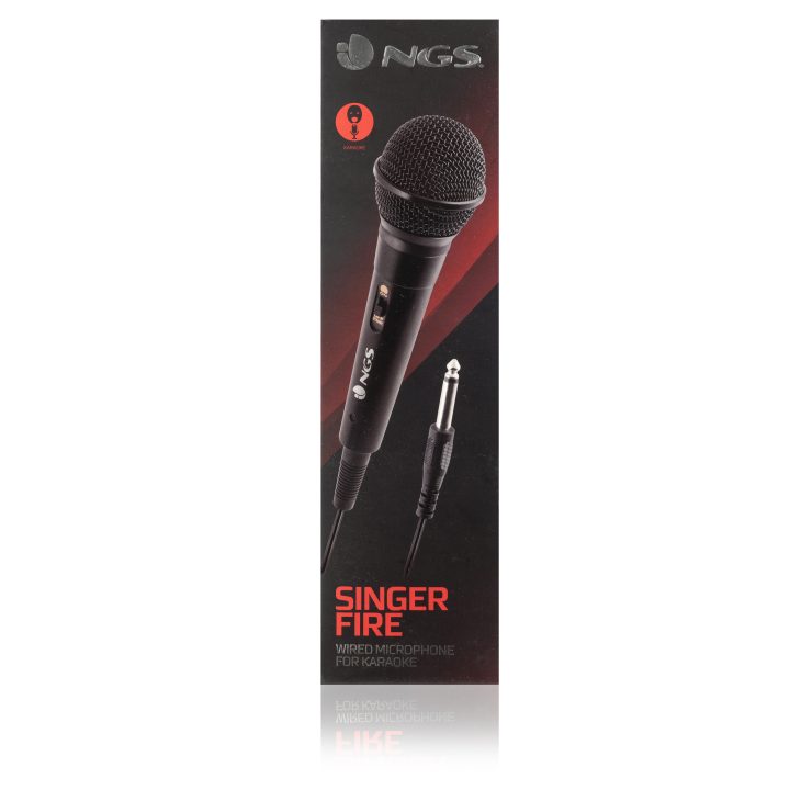 NGS Singer Fire Black Karaoke Microphone