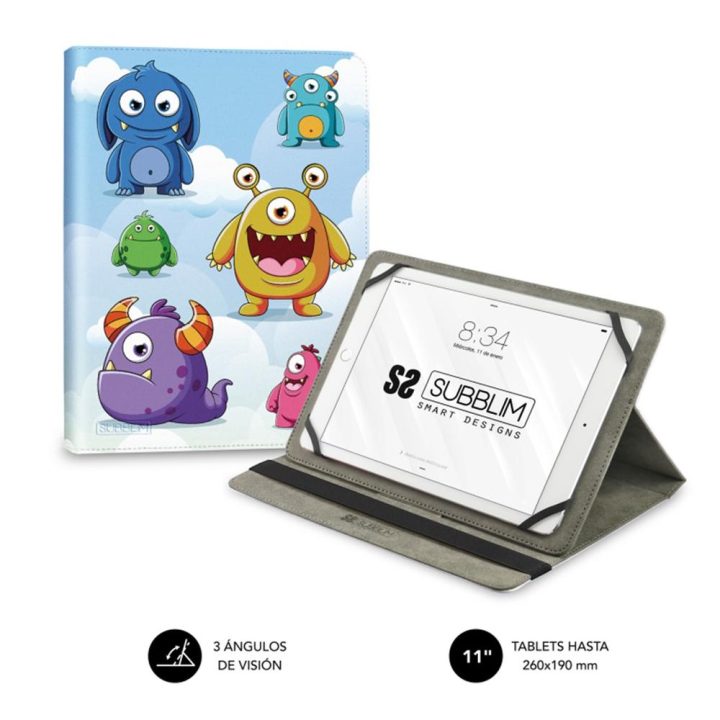 Subblim trendy case cover for 11-inch tablet monsters (SUBCUT-4TC014)