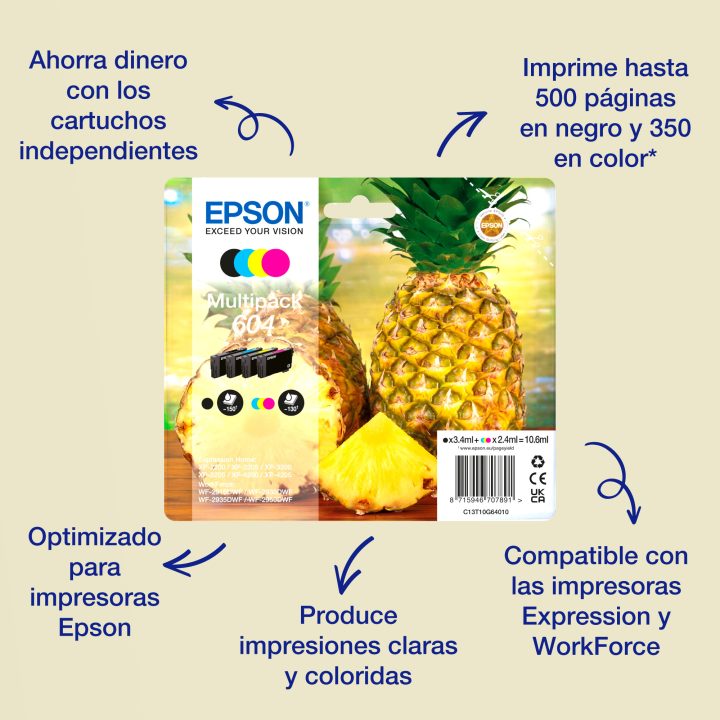 Epson Singlepack Magenta 604 Ink