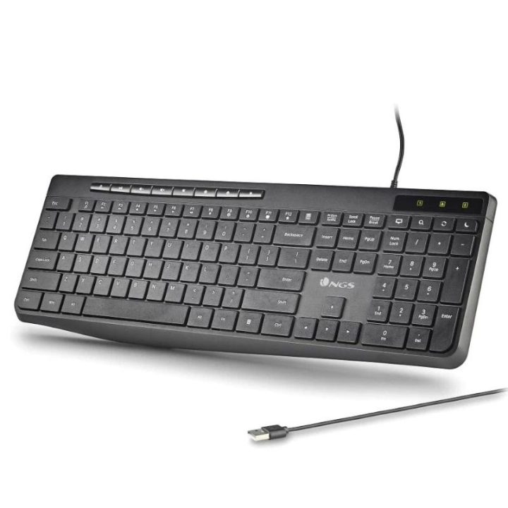 NGS SPECTRA (QUERTY, ES) Home / Office USB QWERTY Spanish Black…