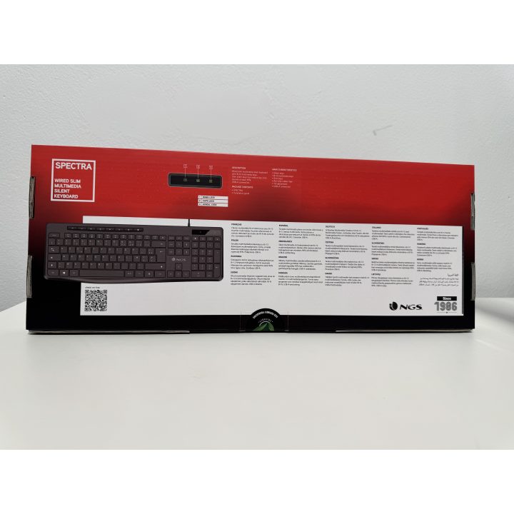 NGS SPECTRA (QUERTY, ES) Home / Office USB QWERTY Spanish Black…