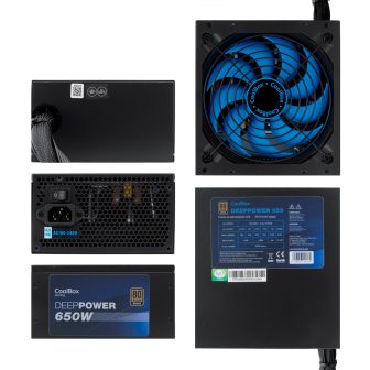 CoolBox GAMING FONTE DE ALIMENTAÇÃO ATX DEEPPOWER-650 80+BRONZE…