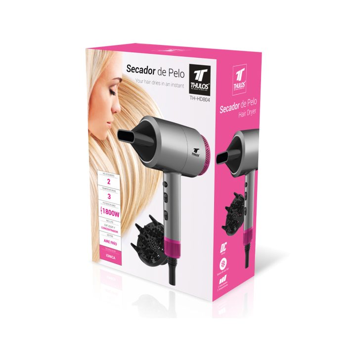 Thulos th-HD804 Ionic Hair Dryer 1600W-1800W
