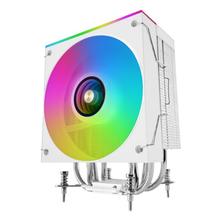 Mars Gaming MCPU-LCDW Air CPU Cooler 12 cm White 1 piece(s)