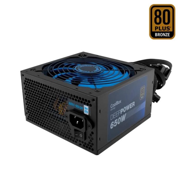 CoolBox GAMING ATX POWER SUPPLY DEEPPOWER-650 80+BRONZE (100V-240V)