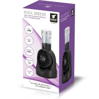 Thulos th-mfn-02 Black Portable Fan