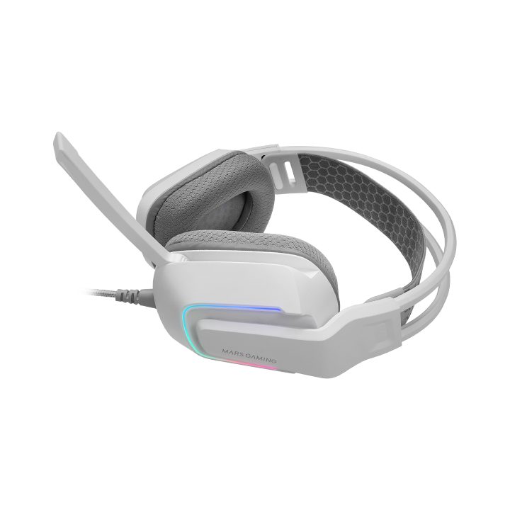 Mars Gaming MH-STRIKEW Wired Over-Ear Gaming Headset White