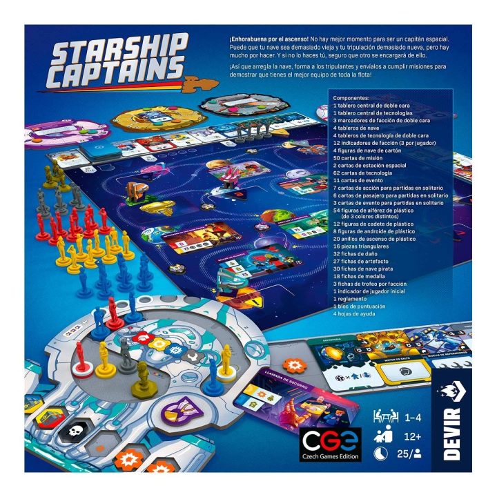 Devir Jogo de tabuleiro Starship Captains (BGSTCAPSP)