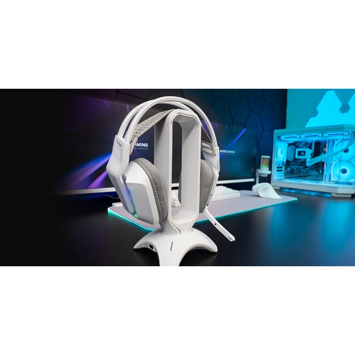 Mars Gaming MH-STRIKEW Wired Over-Ear Gaming Headset White
