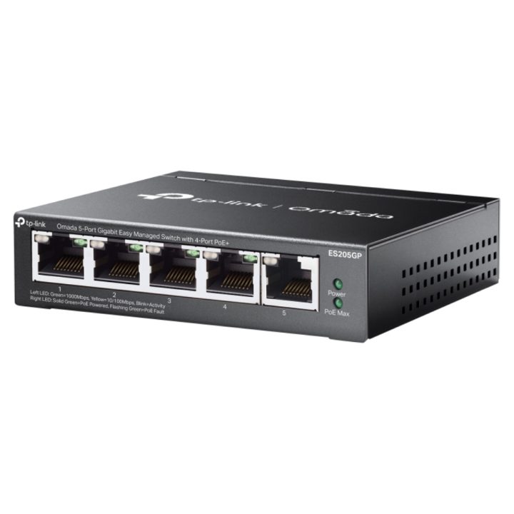 TP-Link Omada ES205GP Managed Gigabit Ethernet (10/100/1000) Power…