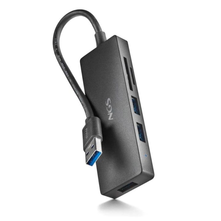 NGS IHUB READER USB 3.2 Gen 1 (3.1 Gen 1) Type-A 5000 Mbit/s Black