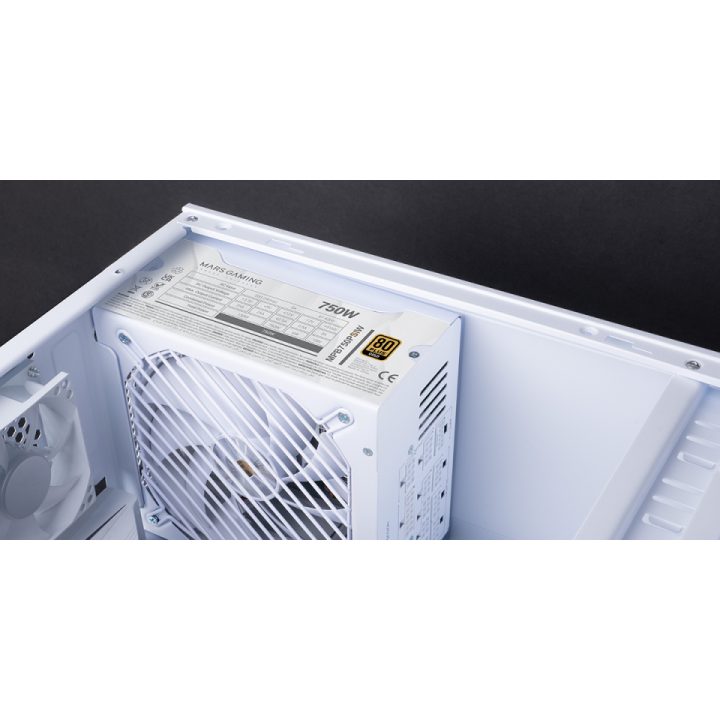 Mars Gaming MPB750PSI Power Supply Unit 750 W 24-pin ATX ATX White