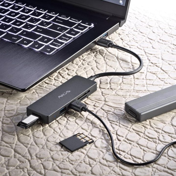 NGS IHUB READER USB 3.2 Gen 1 (3.1 Gen 1) Type-A 5000 Mbit/s Black