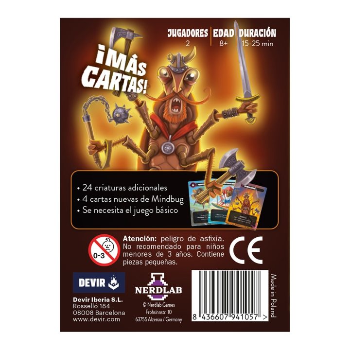 Jogo de tabuleiro Devir mindbug primeiro contacto-novas criaturas…