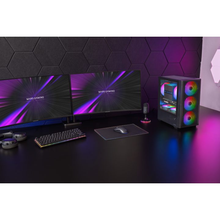 Mars Gaming MCVECTOR carcasa de ordenador Mini Tower Negro