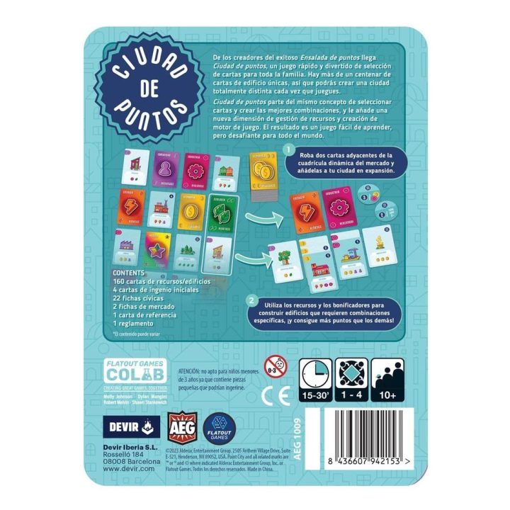 Devir Juego de mesa ciudad de puntos (BGCPSP)