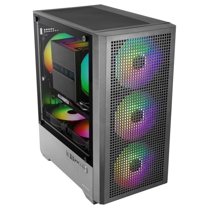 Mars Gaming MCVECTOR carcasa de ordenador Mini Tower Negro