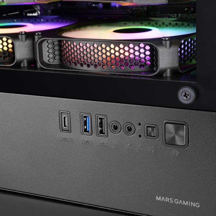 Mars Gaming MCVECTOR Mini Tower PC Case Black