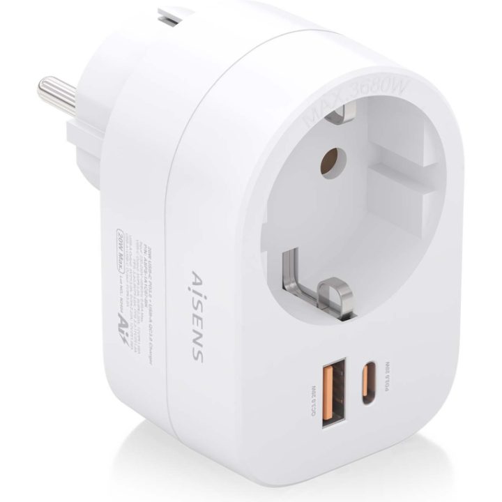 AISENS ASPS-1A1C06-W carregador de dispositivo móvel Universal Branco…