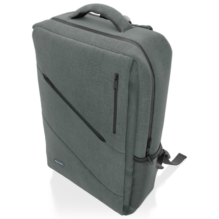 AISENS Urban and Office Backpack for 15.6" Laptop, Gray