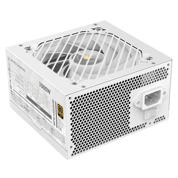 Mars Gaming MPB1000SIW Power Supply Unit 1000 W 24-pin ATX ATX White